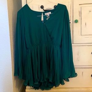 Hunter Green Romper